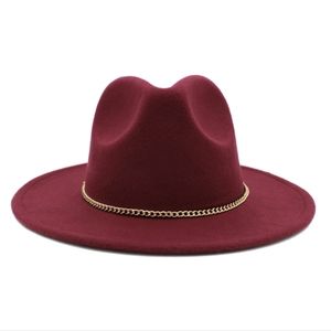 Burgundy fedora